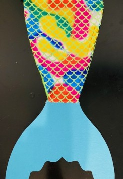 Blue Mermaid 6 months- 3 years can be personalized for an extra 3 dollars a letter! (front only costume for easy walking or pictures)