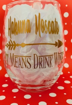 Disney inspired wine glass