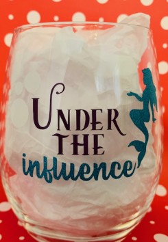 Disney inspired wine glass