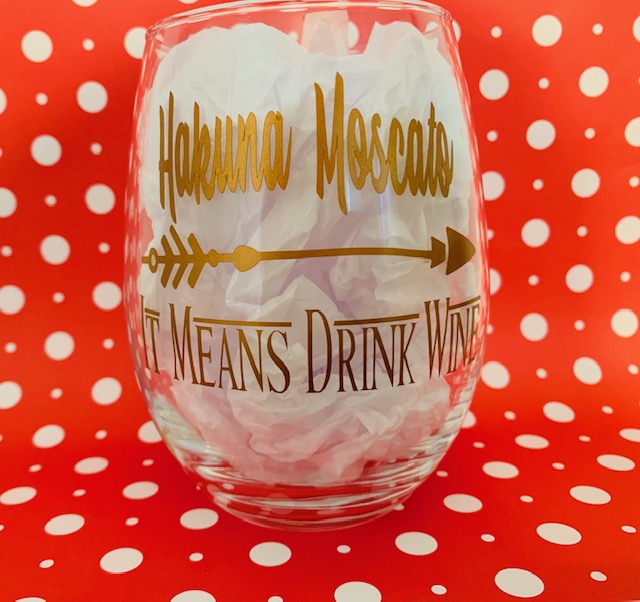 Disney inspired wine glass